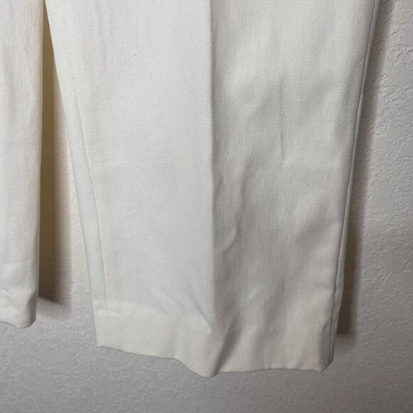 H&M Linen Cotten Trousers Pants  Womens Size 4 Straight Leg Casual Career Office - Picture 5 of 14